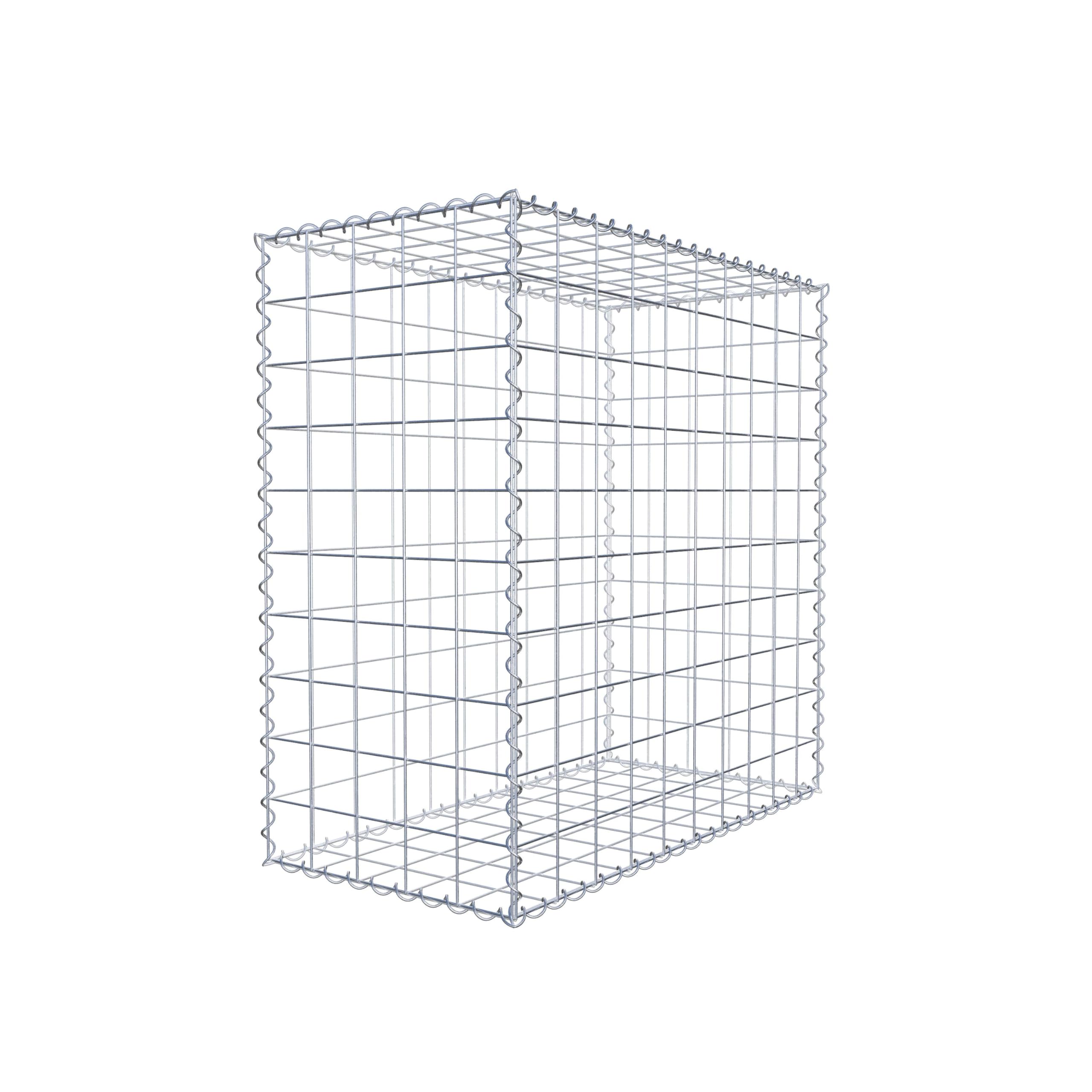 GABIONA - Gavión de 100 x 100 x 50 cm - Galvanizado y resistente a la intemperie - Cesta de gaviones robusta con malla de 10 x 10 cm