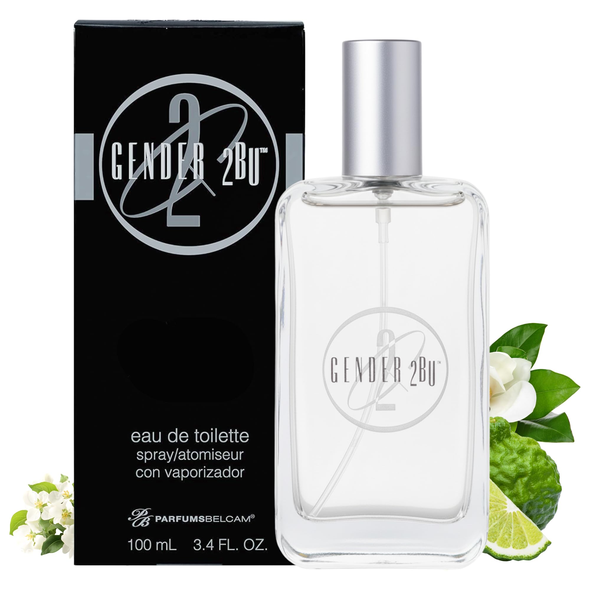 Gender 2BU Eau de Toilette Spray – Fresh Oriental Unisex Fragrance with Bergamot, Mandarin & White Musk – Clean Modern Scent for Him or Her, Everyday Signature Perfume, 3.4 Fl Oz