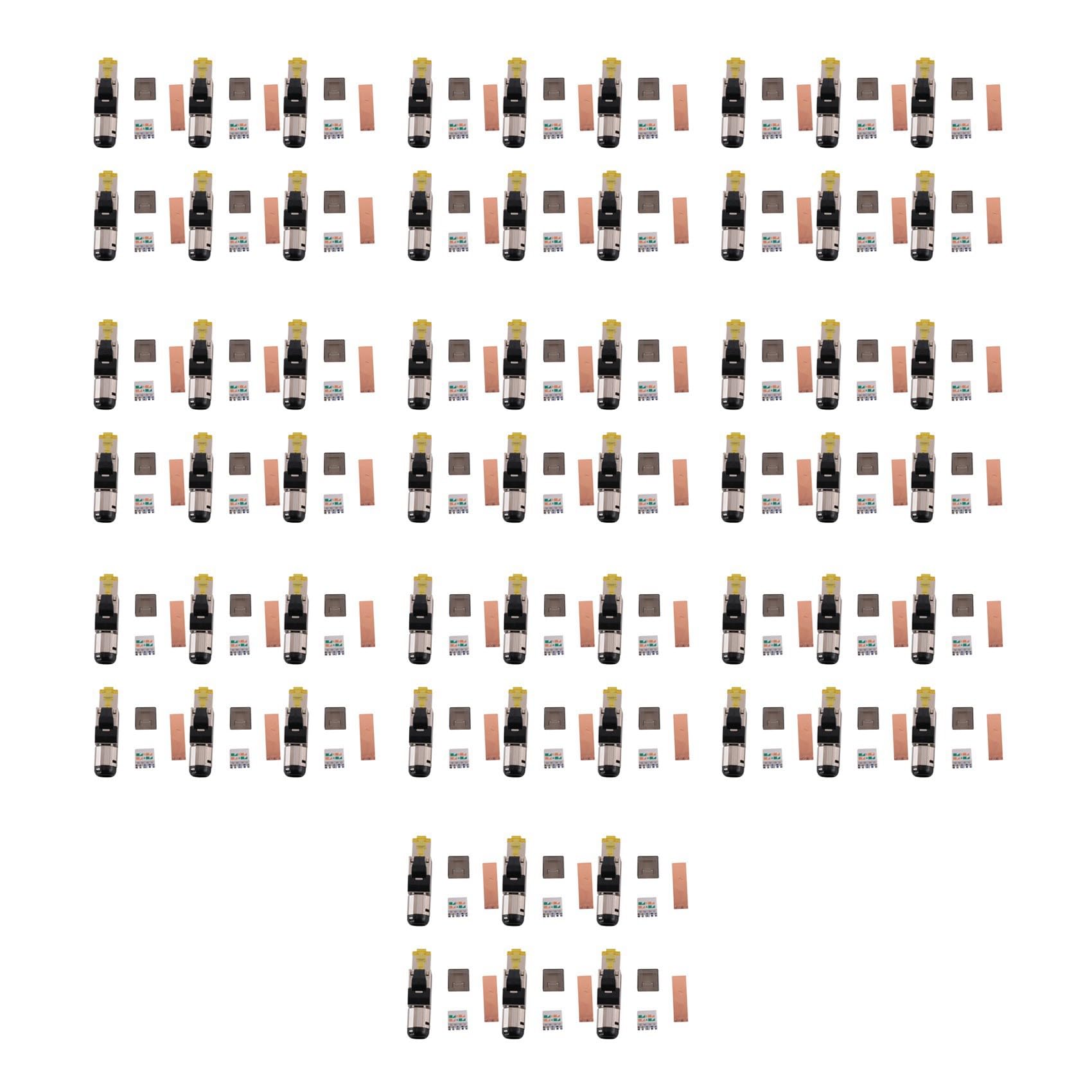 Paquete de 60 Herramientas RJ45 Blindado Cat 8, Enchufe de TerminacióN de Campo Cat8, Conector Cat8, Enchufe Cat8