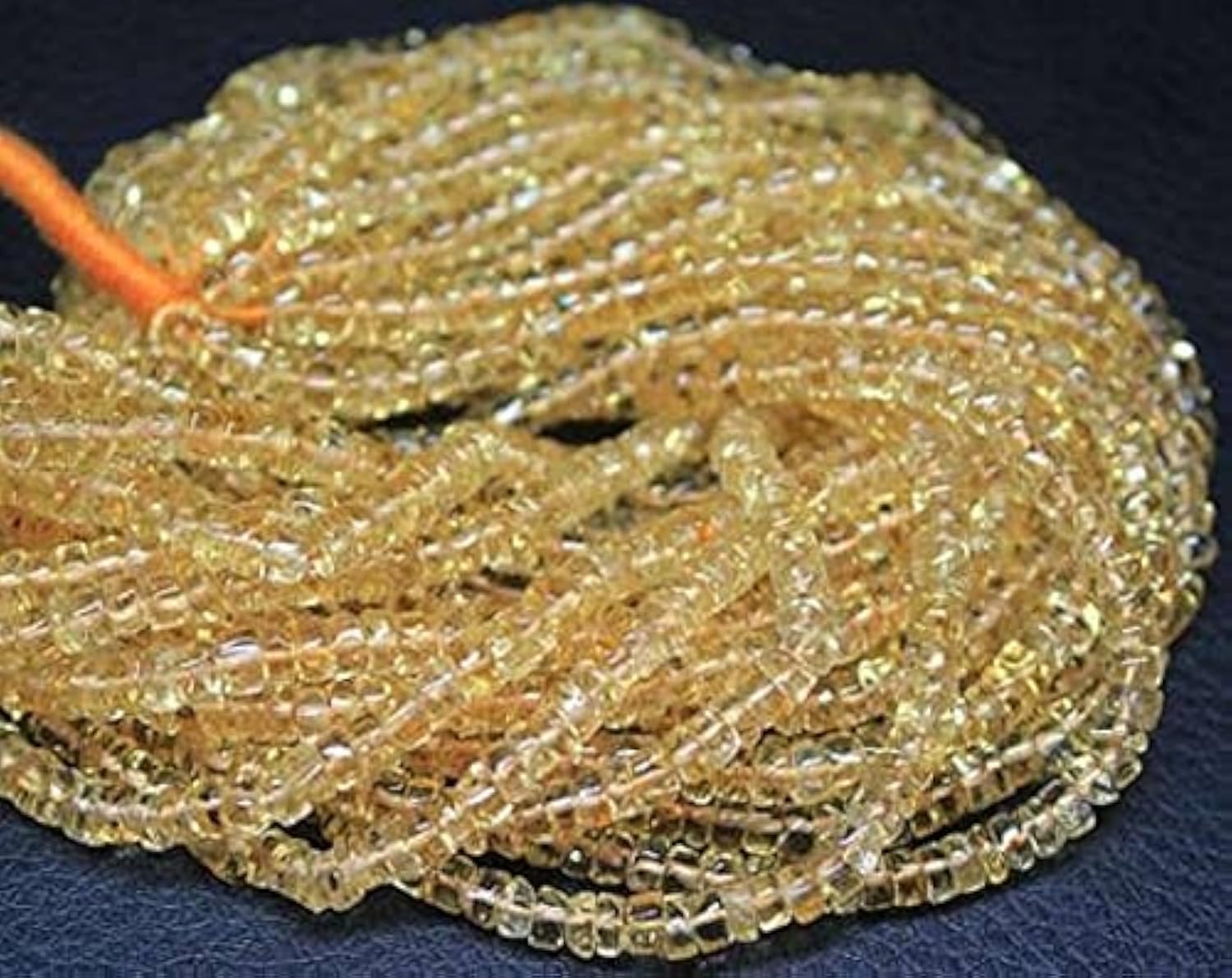 Citrine Golden rondelles de qualité supérieure pour joaillerie fine