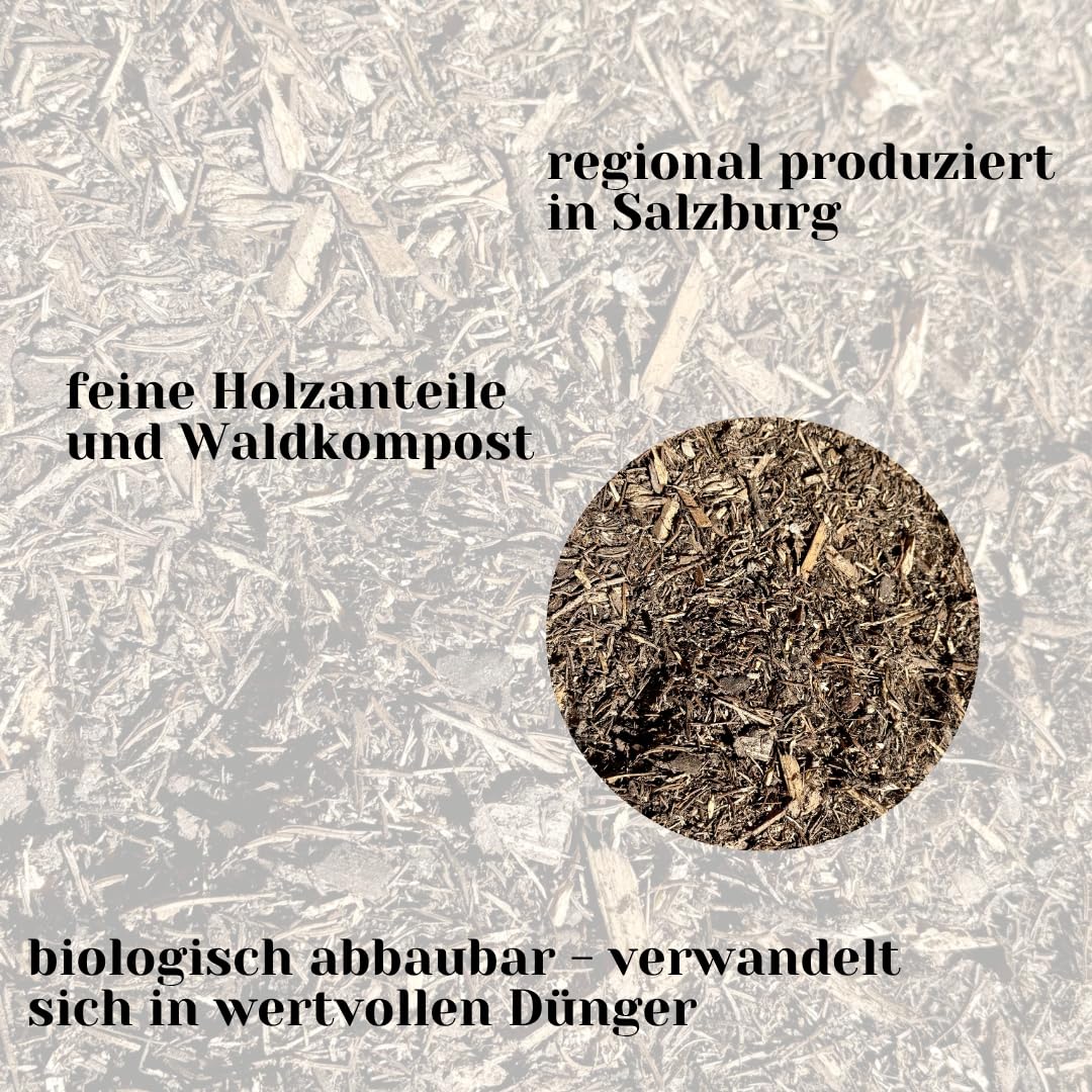 Nadelboden-Waldboden-Einstreu für Kleintiere und Großtiere, natürliche Einstreu für Hasen, Kaninchen, Hamster, Meerschweinchen, Hühner, Wachteln, Pferde, Alpakas und Lamas (5 x 40 Liter Sack)