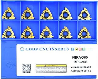 CDBP 16IR AG60/16ER AG60 CNC Lathe Indexable Threading Carbide Insert Blade, 10 PCS