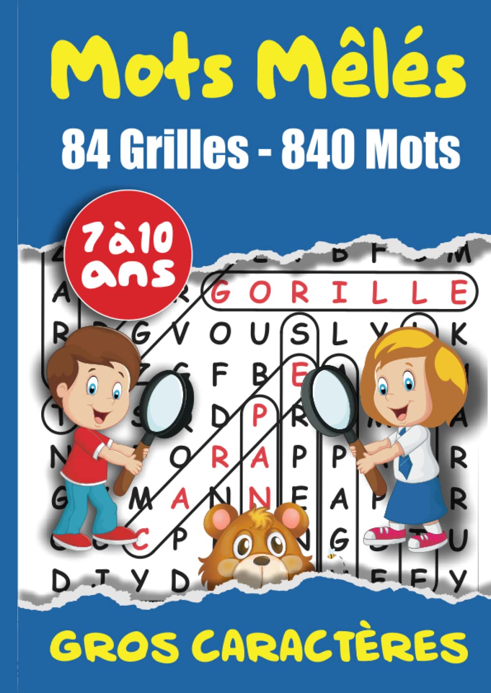 Mots Mêlés 84 grilles - 840 mots: Mots Mêlés Enfants 7 à 10 Ans VOLUME 2 Gros Caractères Thème Nature : Animaux, Fruits, Légumes, Plantes 84 Grilles | ... | Avec Solutions Grand Format 21 x 29,7 cm