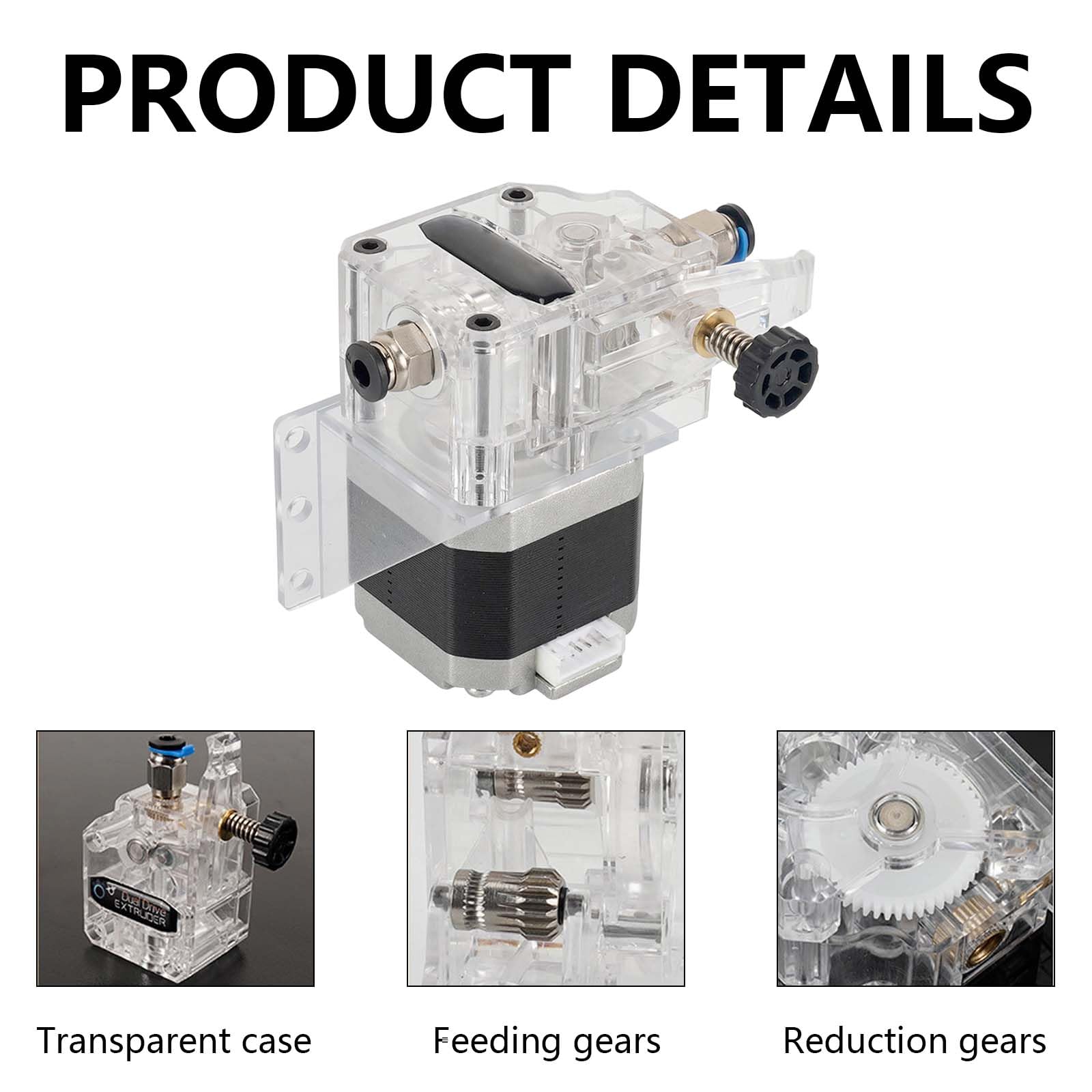 Kit de Moteur d'extrudeuse d'imprimante 3D, extrudeuse à Double engrenage pour Anycubic Kobra Plus Kobra Max Vyper