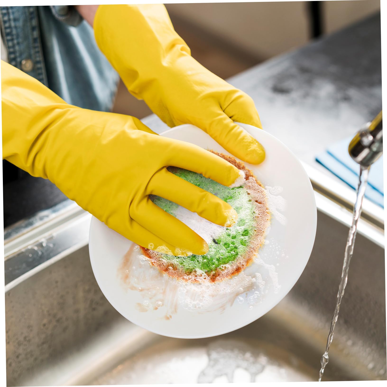 Alipis 15 Piezas paño de Cocina de acrílico Limpiador de Platos fregadora de Limpieza arrumação cozinha Accesorios cocinita Esponja Limpieza Esponja para Platos domésticos paño de Lavado