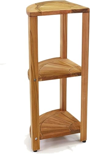 Miniatura 7 de AquaTeak Kai™ Petite - Soporte de almacenamiento de ducha de esquina de teca