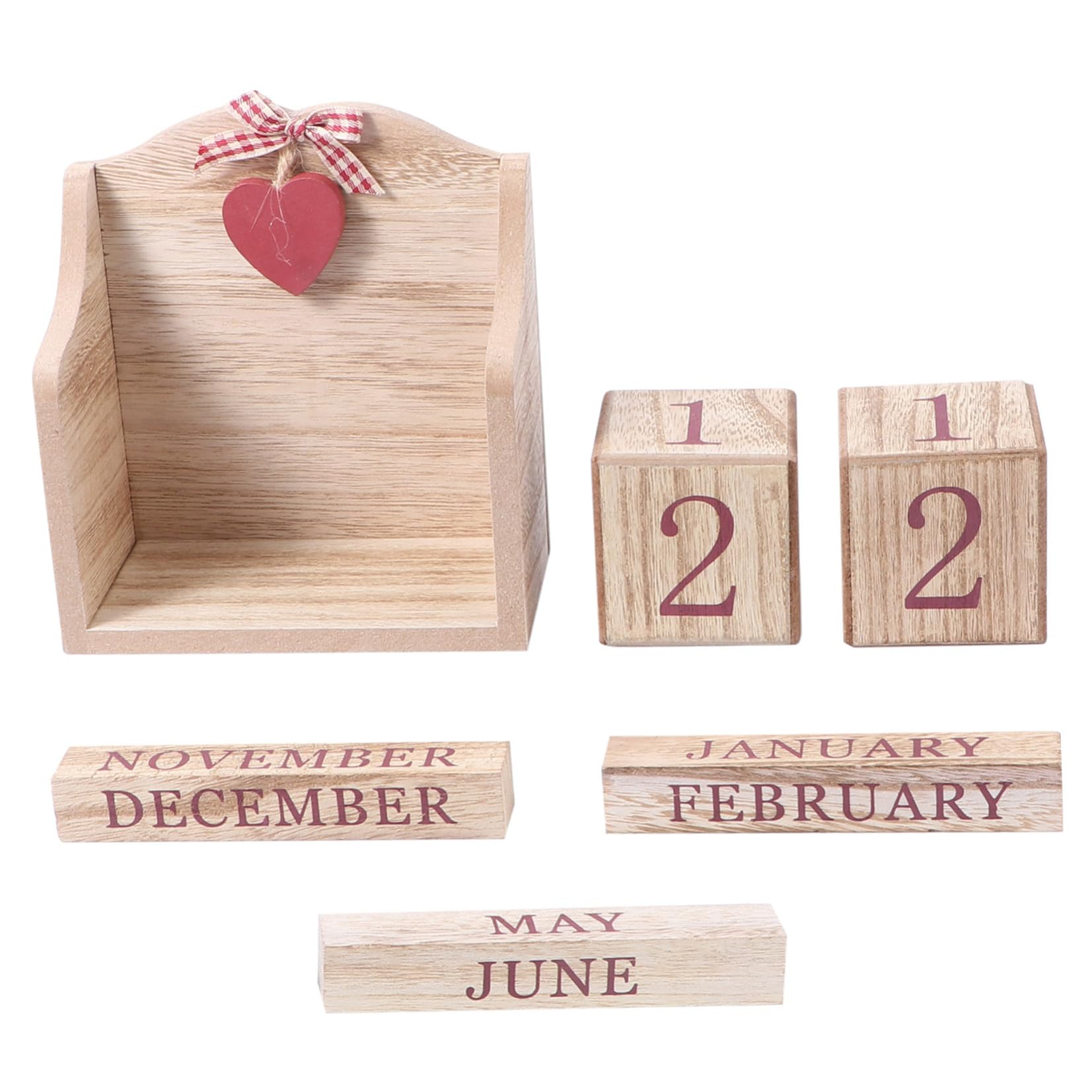 Calendario da Tavolo in Retrò Unico Cambio Manuale Data, Decorazione Elegante per Casa e Ufficio in Colore Khaki