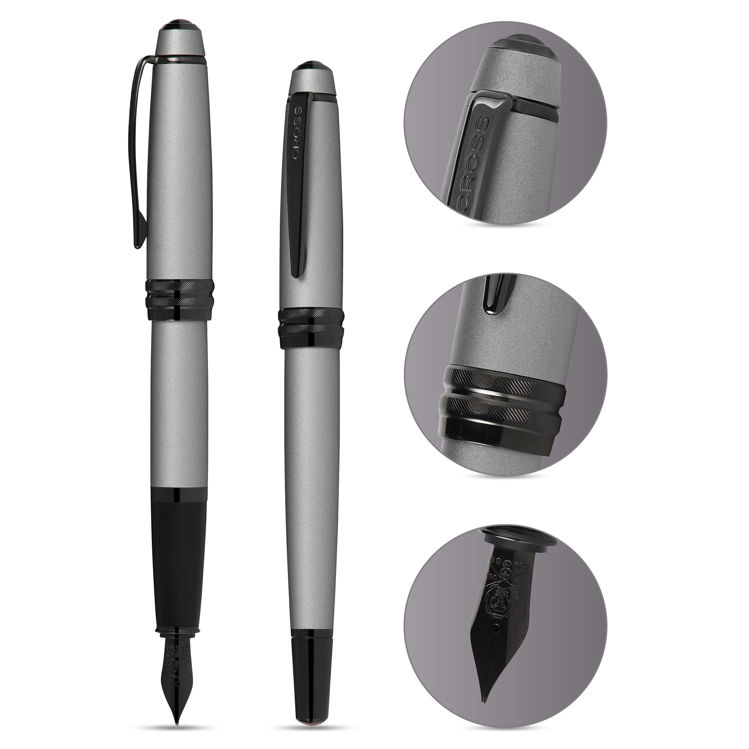 Sheaffer VFM Light Grey PVD Gold Vulpen Medium