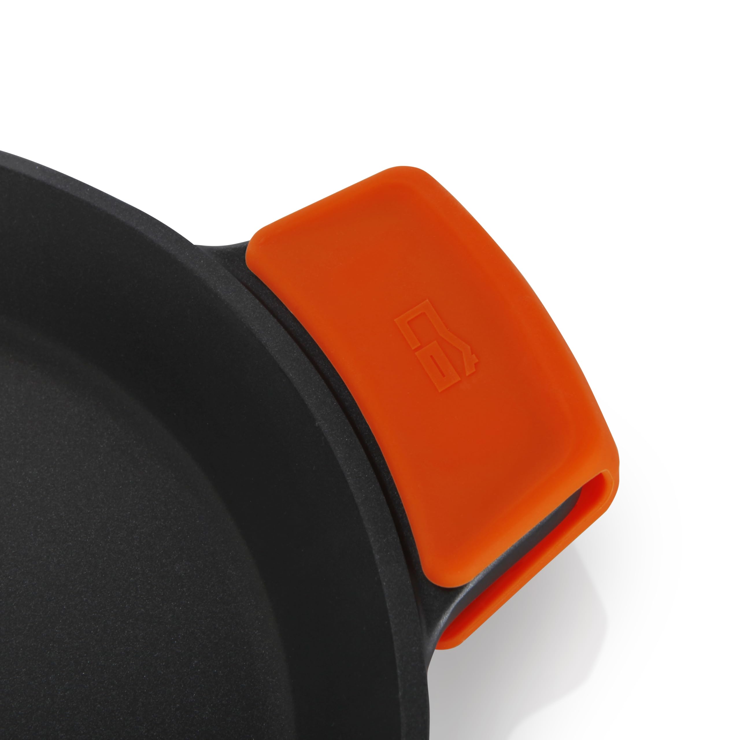 Orbegozo CDB 1036 - Casseruola bassa in alluminio forgiato, 8 L, superficie antiaderente senza PFOA, manici in silicone, coperchio in vetro temperato