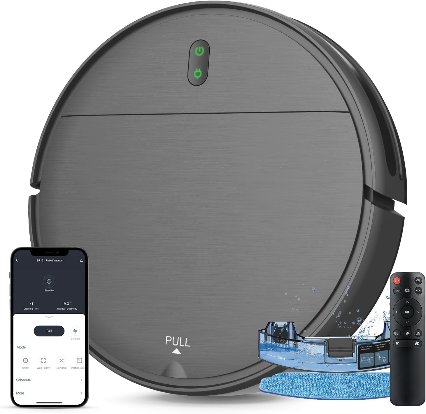 MAMNV Robot Vacuum and Mop Combo, WiFi/App, Vacuum and Mop Robot with Schedule, 2 in 1 Mopping Robot Vacuum with Watertank and Dustbin, Self-Charging, Slim, Ideal for Hard Floor, Pet Hair, Carpet MAMNV Robot Vacuum and Mop Combo, WiFi/App, Vacuum and Mop Robot with Schedule, 2 in 1 Mopping Robot Vacuum with Watertank and Dustbin, Self-Charging, Slim, Ideal for Hard Floor, Pet Hair, Carpet