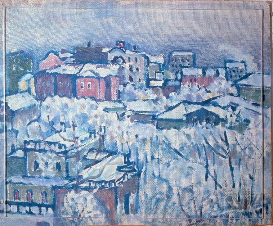 Peinture Kandinsky boulevard Smolenski pour habiller un mur vide