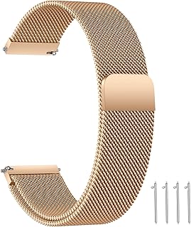 Edelstahl Mesh Uhrenarmband Metall Ersatz Armband Magnetverschluss Smartwatch Schnellverschluss Watch Uhren Ersatzband Für Damen Herren 14mm 16mm18mm 20mm 22mm 24mm