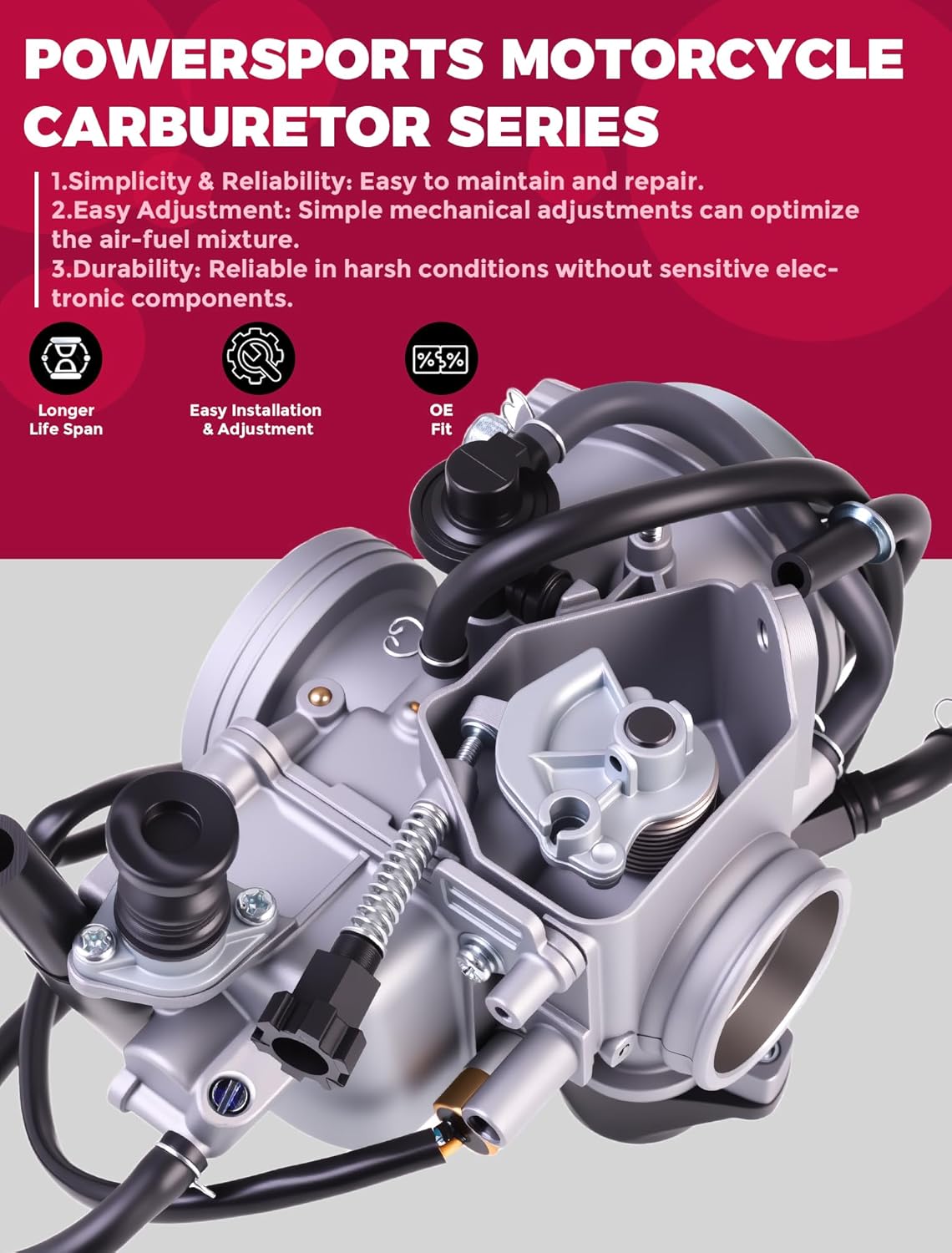 Carburetor For Honda Foreman 500 2005-2011 TRX500TM TRX500FPM TRX500FPE TRX500FM TRX500FE With Air Filter