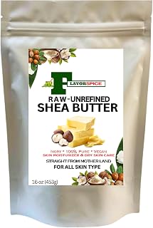Yellow Shea Butter 1LB | Raw - 100% Pure and Unrefined | For Hair, Skin Moisturizer, Face, Body and for Soap Making Base and DIY Whipped Lotion, Oil