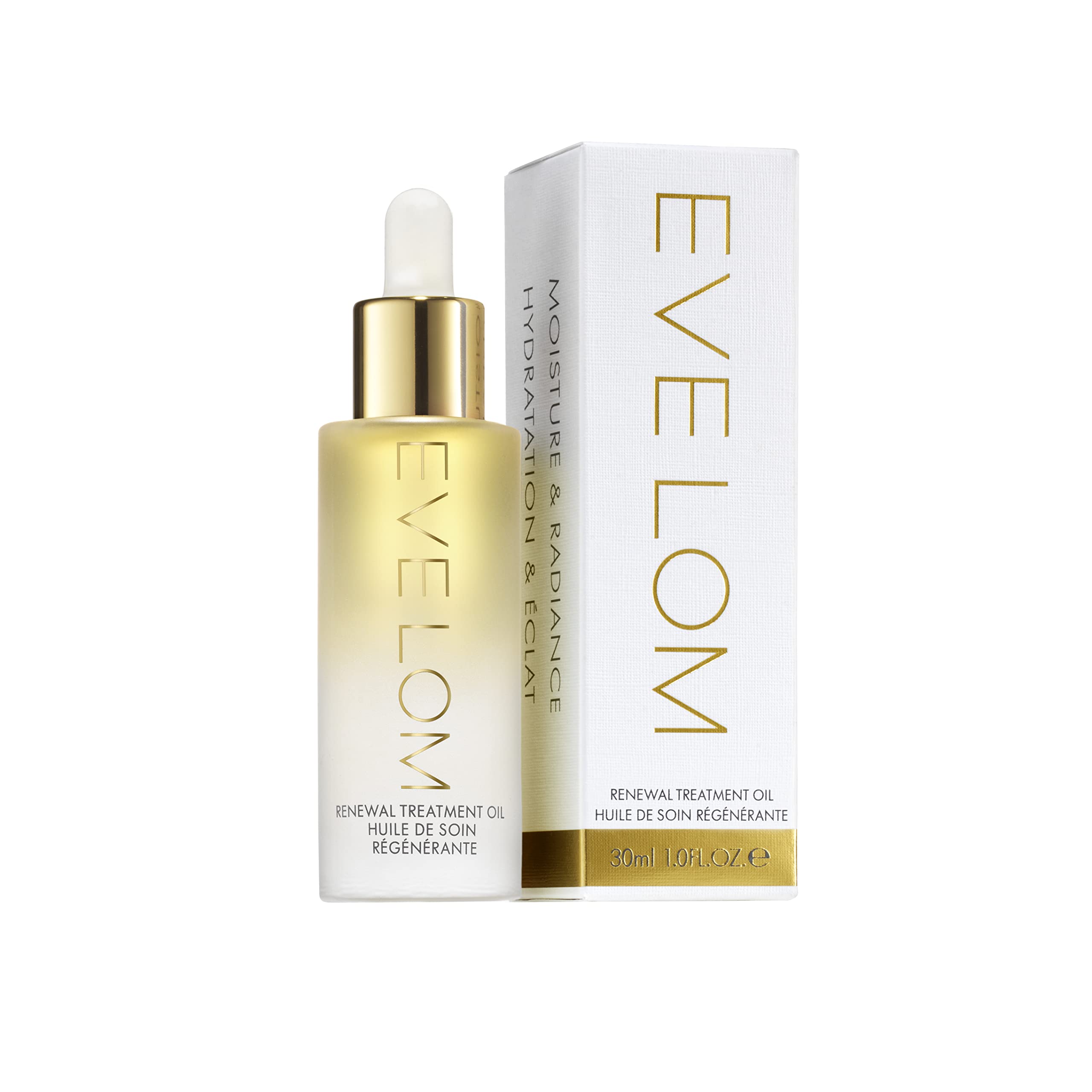 EVE LOM Renewal Treatment Oil - Skin Therapy Multi-Tasking Face Formula with 10 Nourishing Botanicals - Moisturizing Serum for Smooth Skin - Lightweight, Non-Greasy Hydration All Skin Types - 30 ml