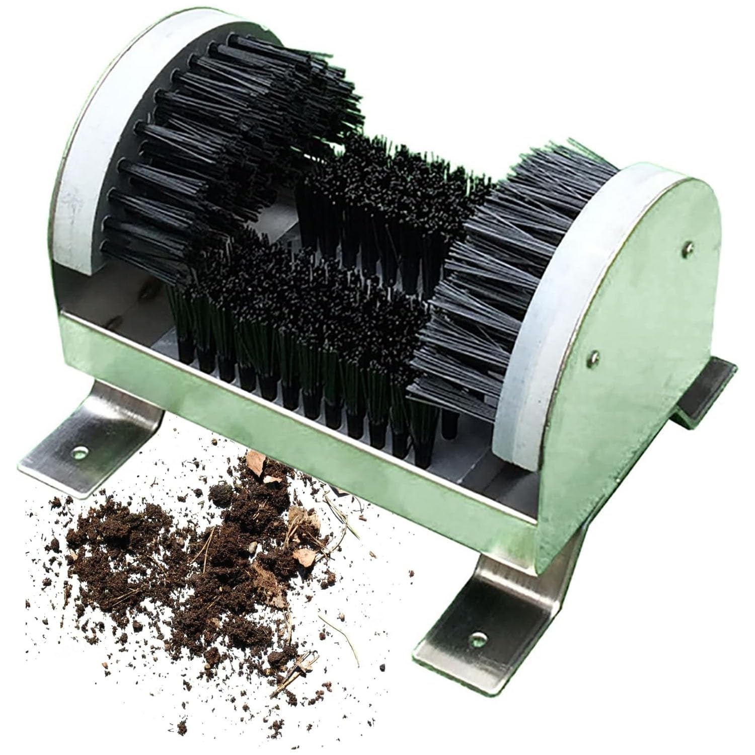 Spazzola raschiascarpe con spazzola in nylon per una rimozione efficace e una pulizia profonda, design compatto e facile da usare, per uso interno ed esterno