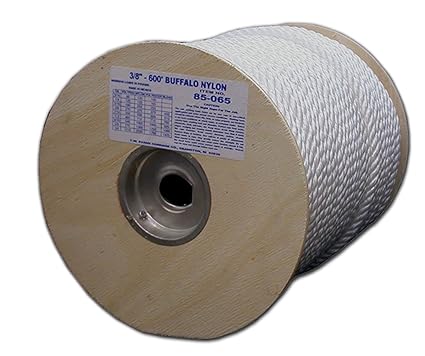 Tw Evans Cordage 85-065 Twisted Rope, 3/8 in Dia x 600' L