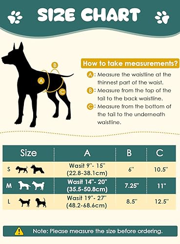 Miniatura 5 de Paquete de 3 pañales para perras, pañales reutilizables altamente absorbentes con 3 almohadillas reemplazables, pañales a prueba de fugas para