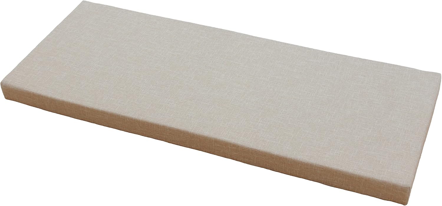 Ginsimar Indoor/Outdoor Patio Bench Cushion, Soft Thicken Seat Pads Cushion Custom Size,Cushion for Entry Way Bench,Wood Bench (Camel, 48 x 18 x 2 Inch)