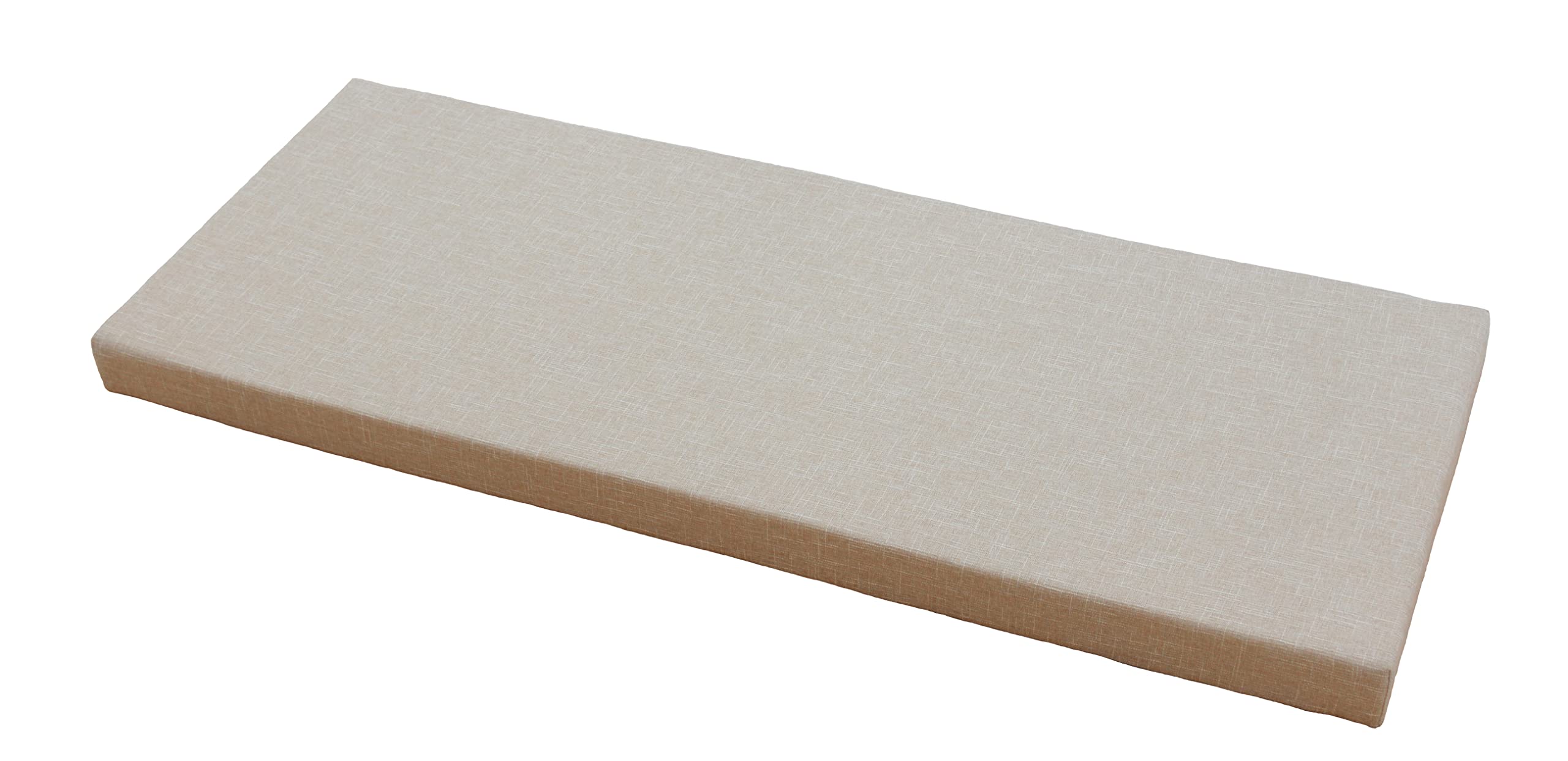 Ginsimar Custom Cushions for Outdoor/Indoor Patio Furniture Dinning Bench, Personalized Cushion (Beige-white; 40 x 40 x 5 cm) — image 1