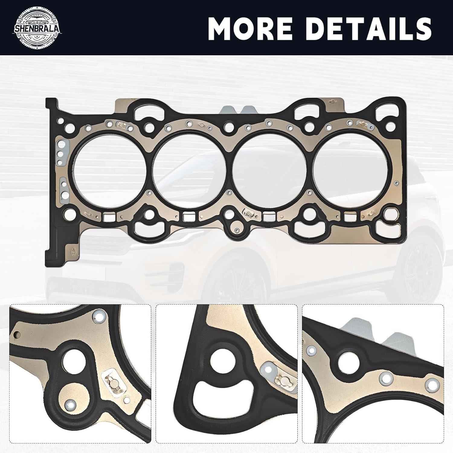 LR025263 Timing Chain Kit with VVT Gear and Gasket Kit for Land Rover Range Rover Evoque 2.0L 2011-2018, Discovery Sport 2.0L 2014-2018 and Freelander MK2 2011-2014, LR025264 LR025664 LR024975