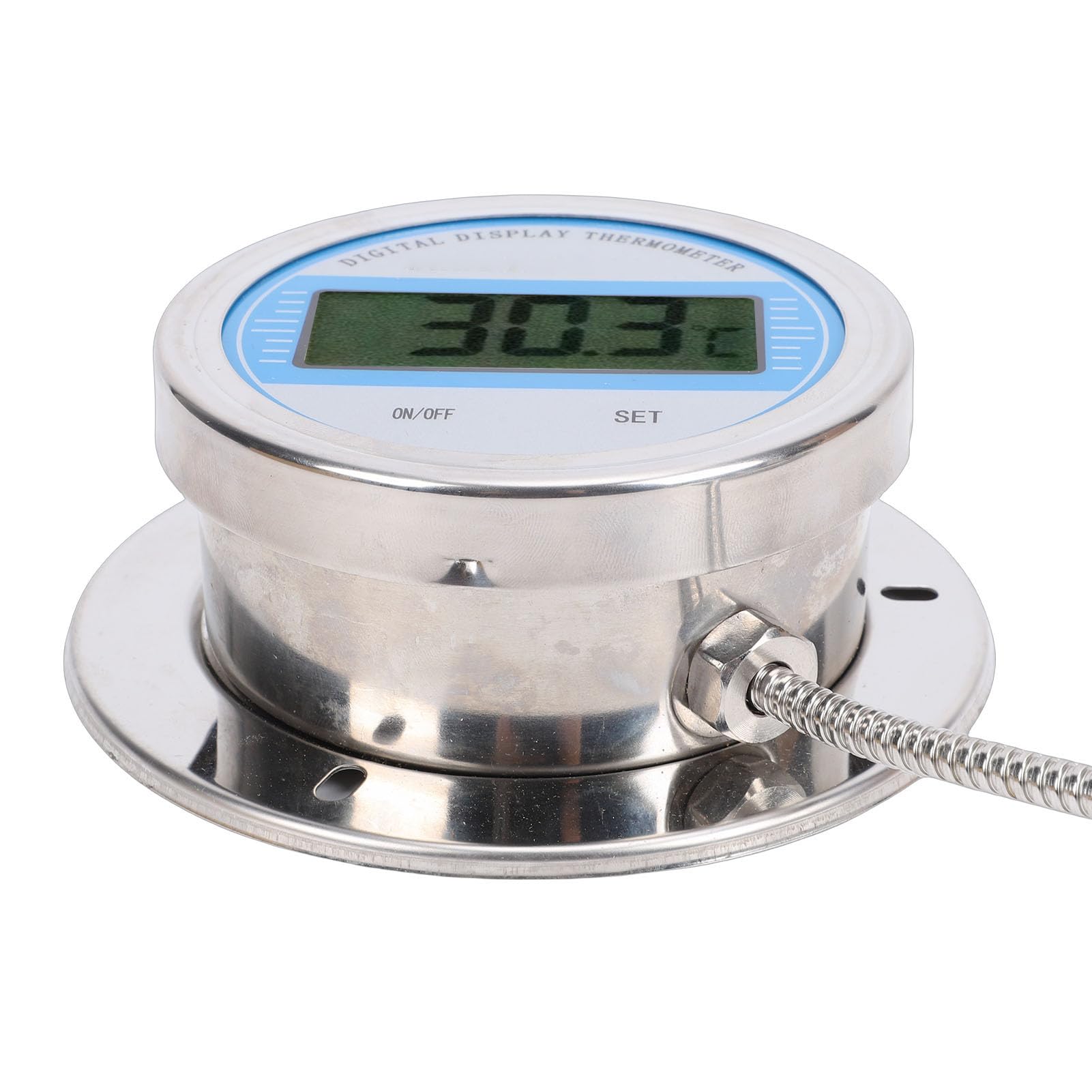 PUSOKEI Termómetro de Agua Digital con Sonda |Indicador de Temperatura de Acero Inoxidable para Cocinar Uso Industrial