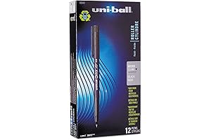 Uni-ball Eco Fine Roller Ball Stick Black 1.0mm Dozen Pens