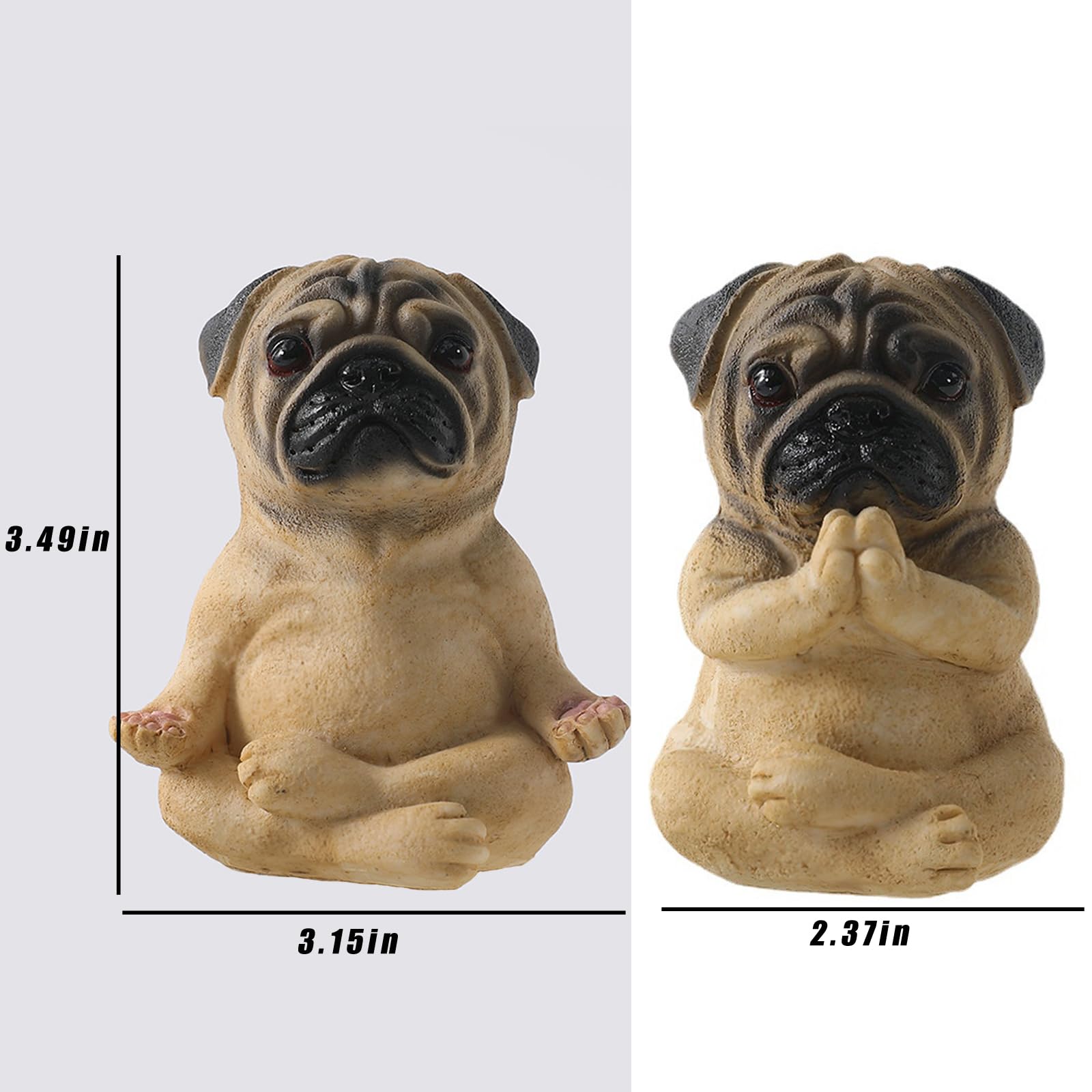 ボーコンセプト boconcept オブジェ　犬　パグ　ブルドッグ Amazon.co.jp: MaPctSy 瞑想犬の像、ブルドッグ 子犬 ヨガ パグ