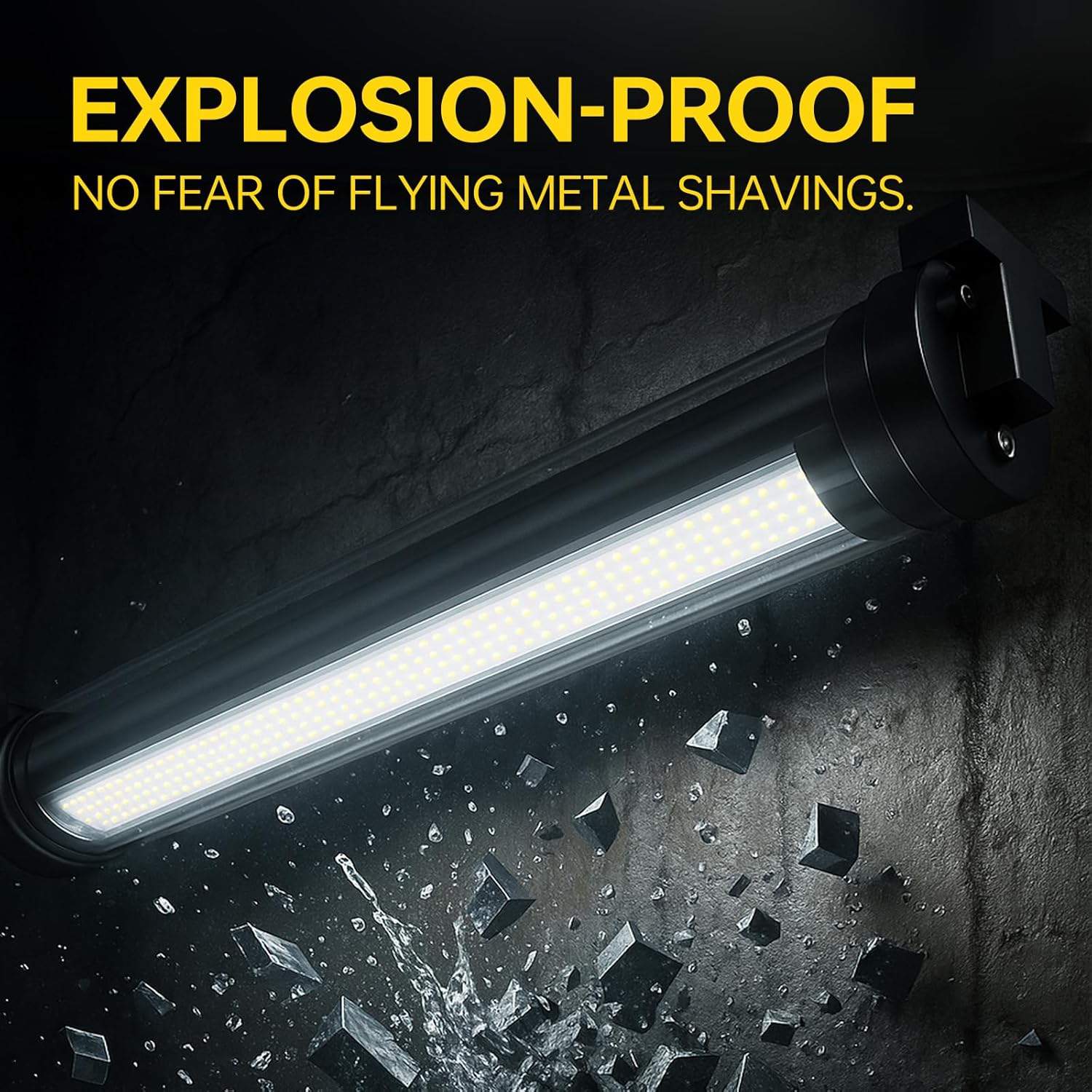 IP66 Explosion Proof Lighting 30w LED Machine Light Work Tube Industrial Lighting for CNC Machine 220V (30w)