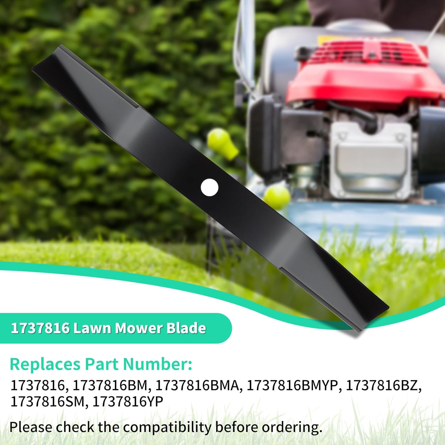 1737816 Lawn Mower Blades for 42" Deck, Compatible with Snapper Simplicity Murray Riding Mowers, Replaces 1737816BMYP 1737816BZ 1737816SM 1737816YP, 2 Pack