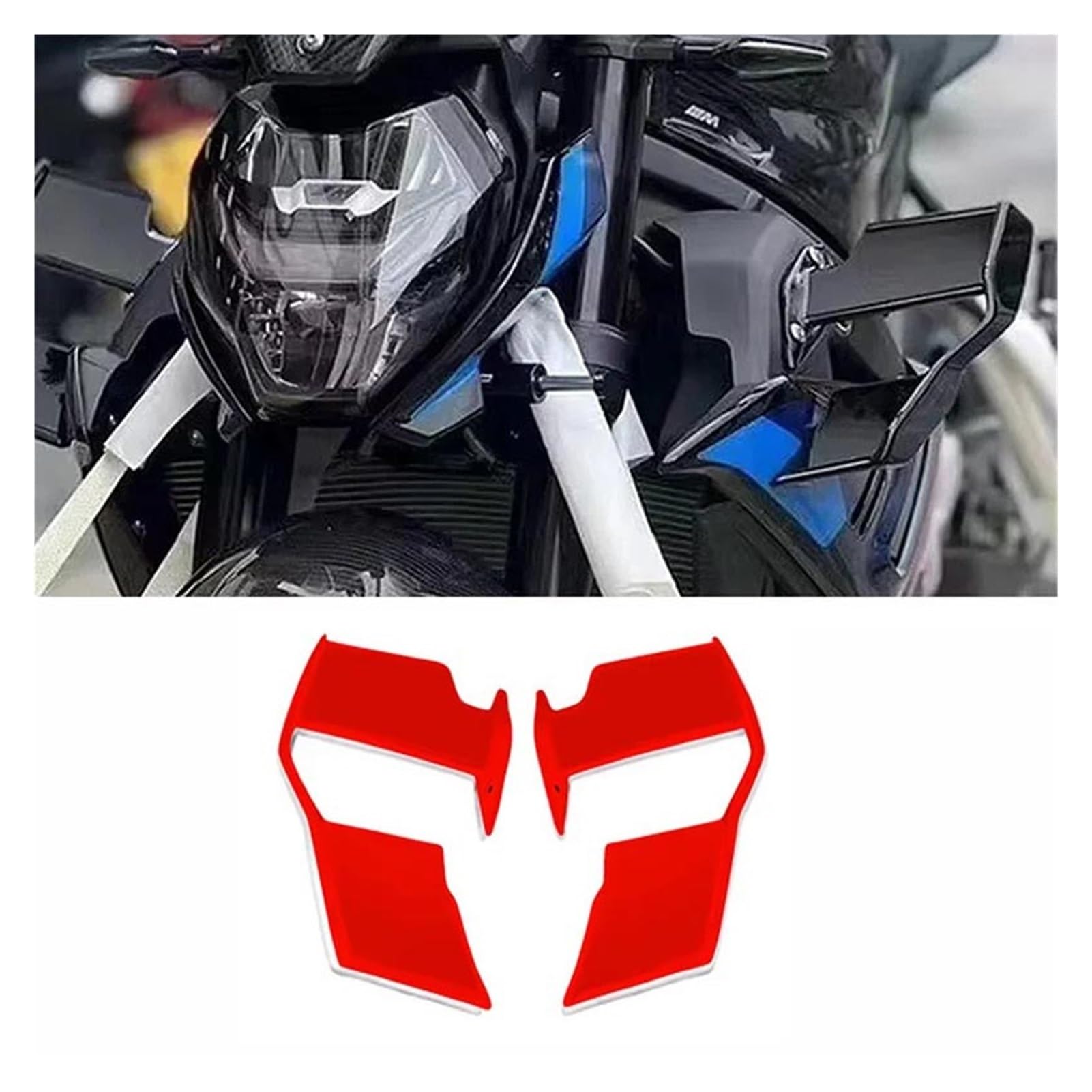 Aileron latéral BMW S1000R pour réduire le guidonnage avant avec spoiler effet carbone