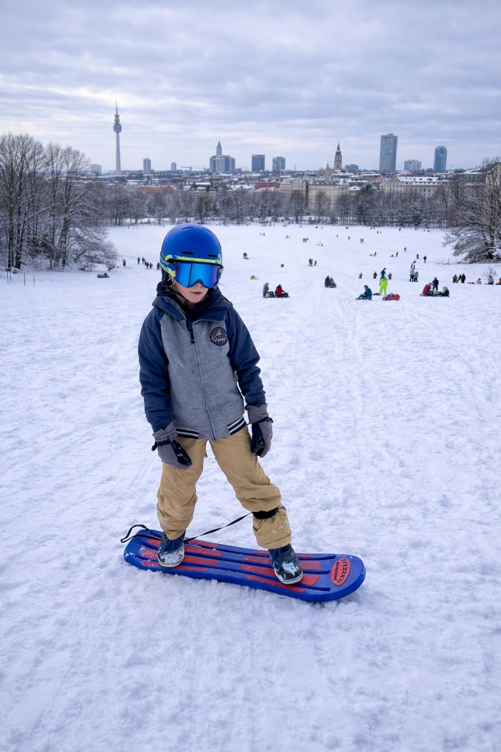 Skate de snowboard para niños, perfecto para surfear sobre la nieve, superhéroe