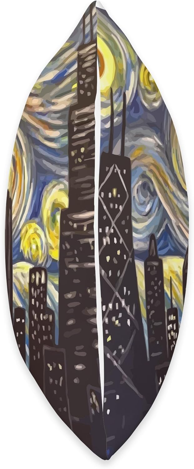 Illinois Pride Chicago Downtown City Skyline Throw Pillow