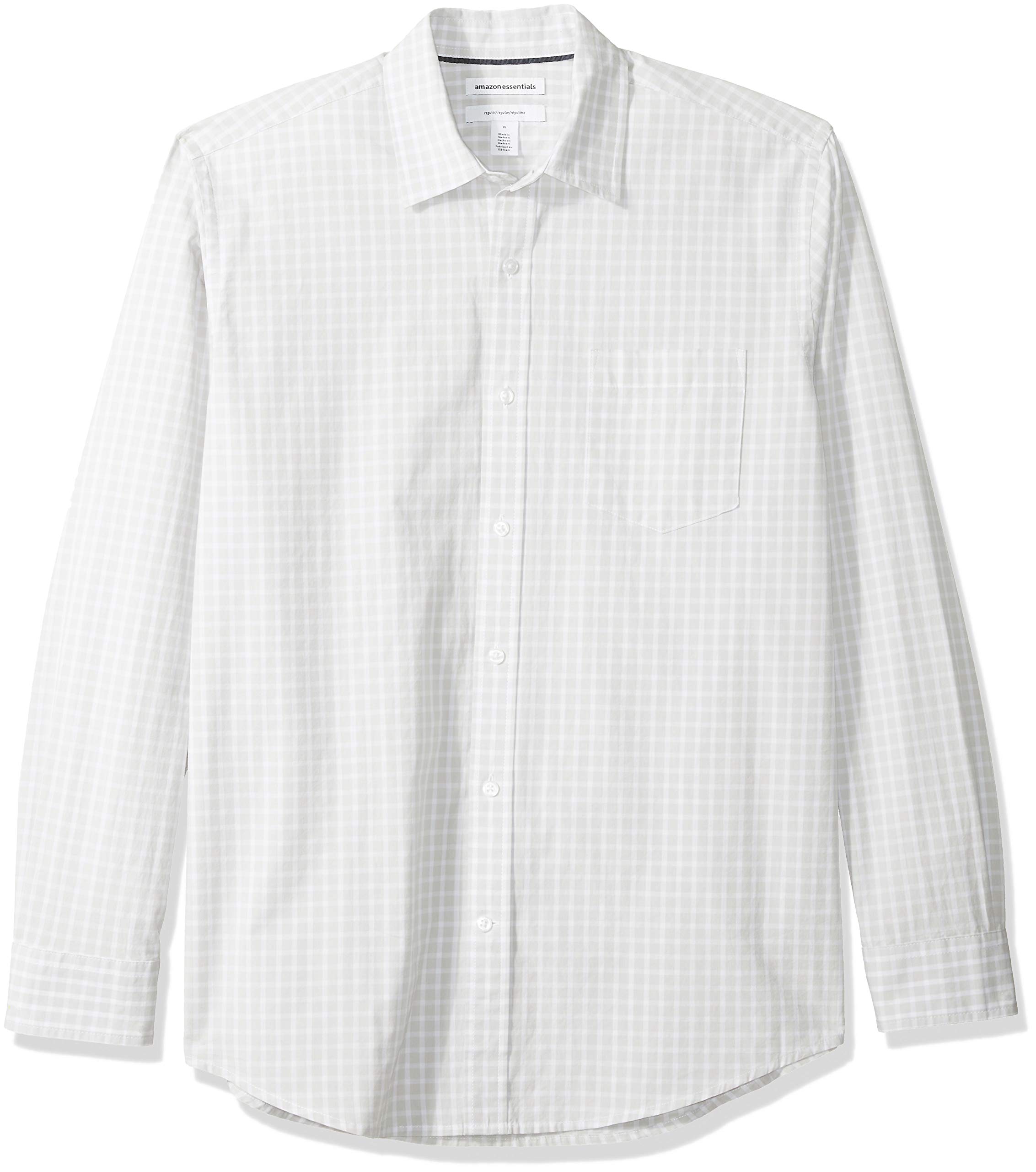 Amazon EssentialsMens Regular-Fit Long-Sleeve Casual Poplin ShirtOEKO-TEX STANDARD 100