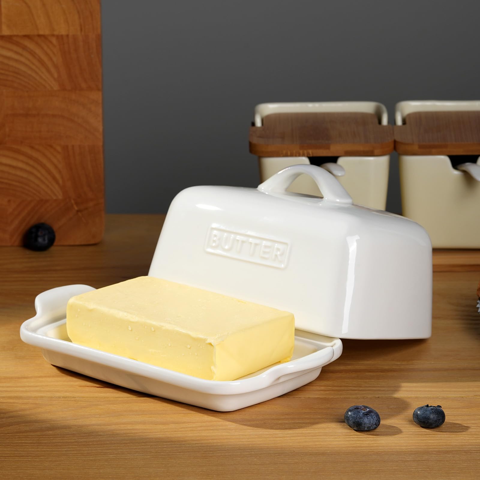 Butter Dish Fits Either a Whole 250g or a Full 500g UK Butter Block - Image 3