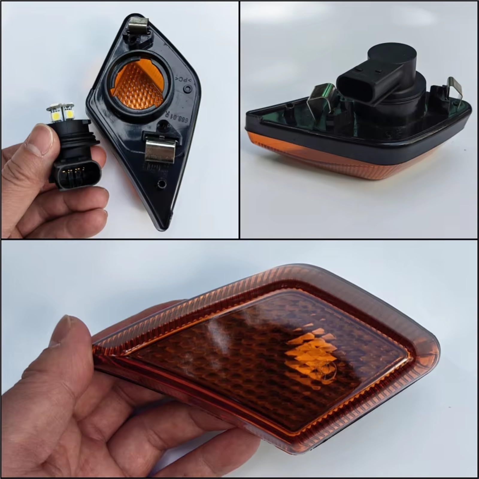 Luz Indicadora Espejo Retrovisor Para Benz Para Actros Para MP4 Señal Giro Lateral Camión 9608201021 9608201121 1 Par Luces LED Esquina Cabina 24V