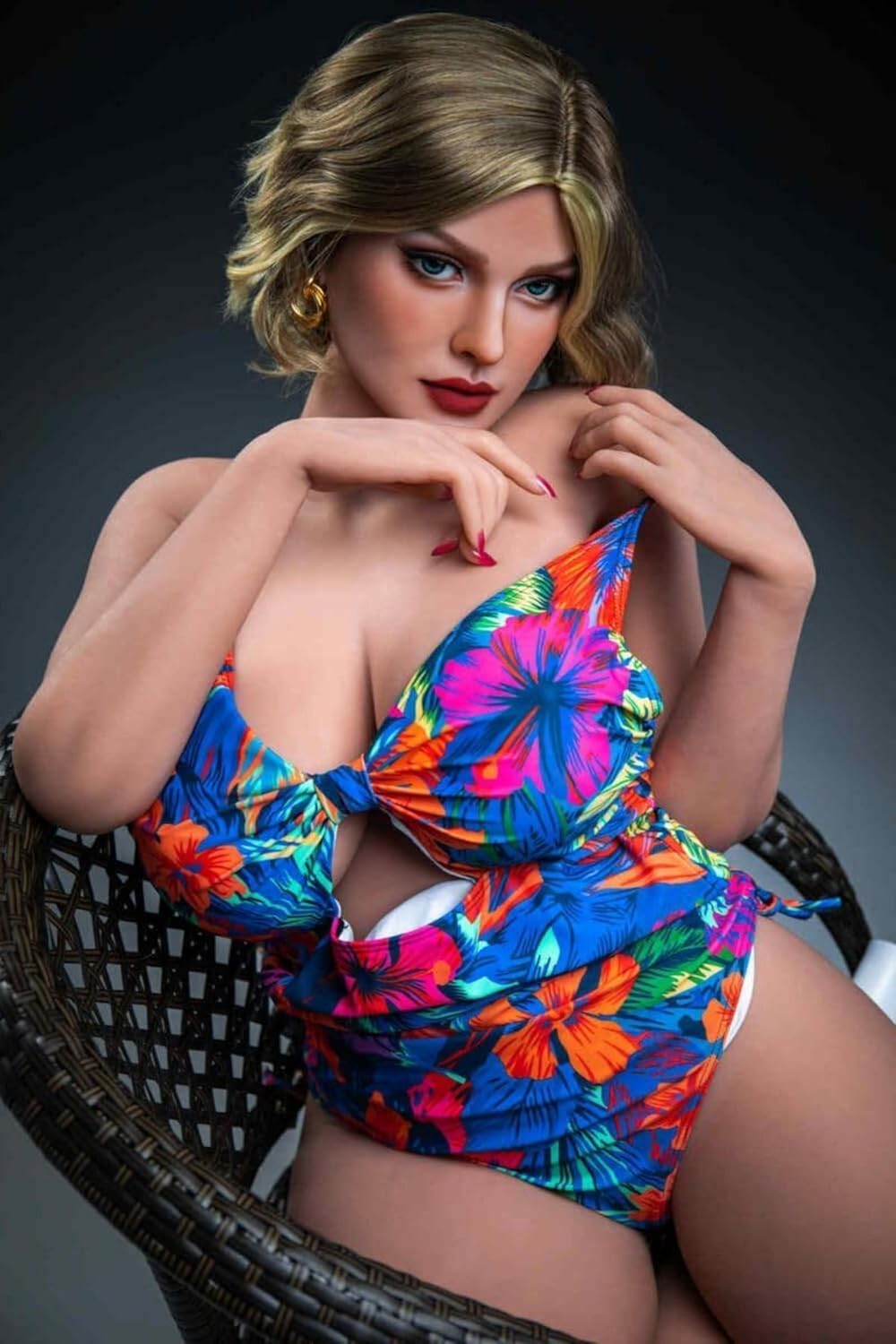 Realistic Sex Doll for Man, Full Size Sex Doll Women Torso Life Size Silicone Sex Dolls with Ultra Soft Breasts Male Masturbator Build in Metal Skeleton