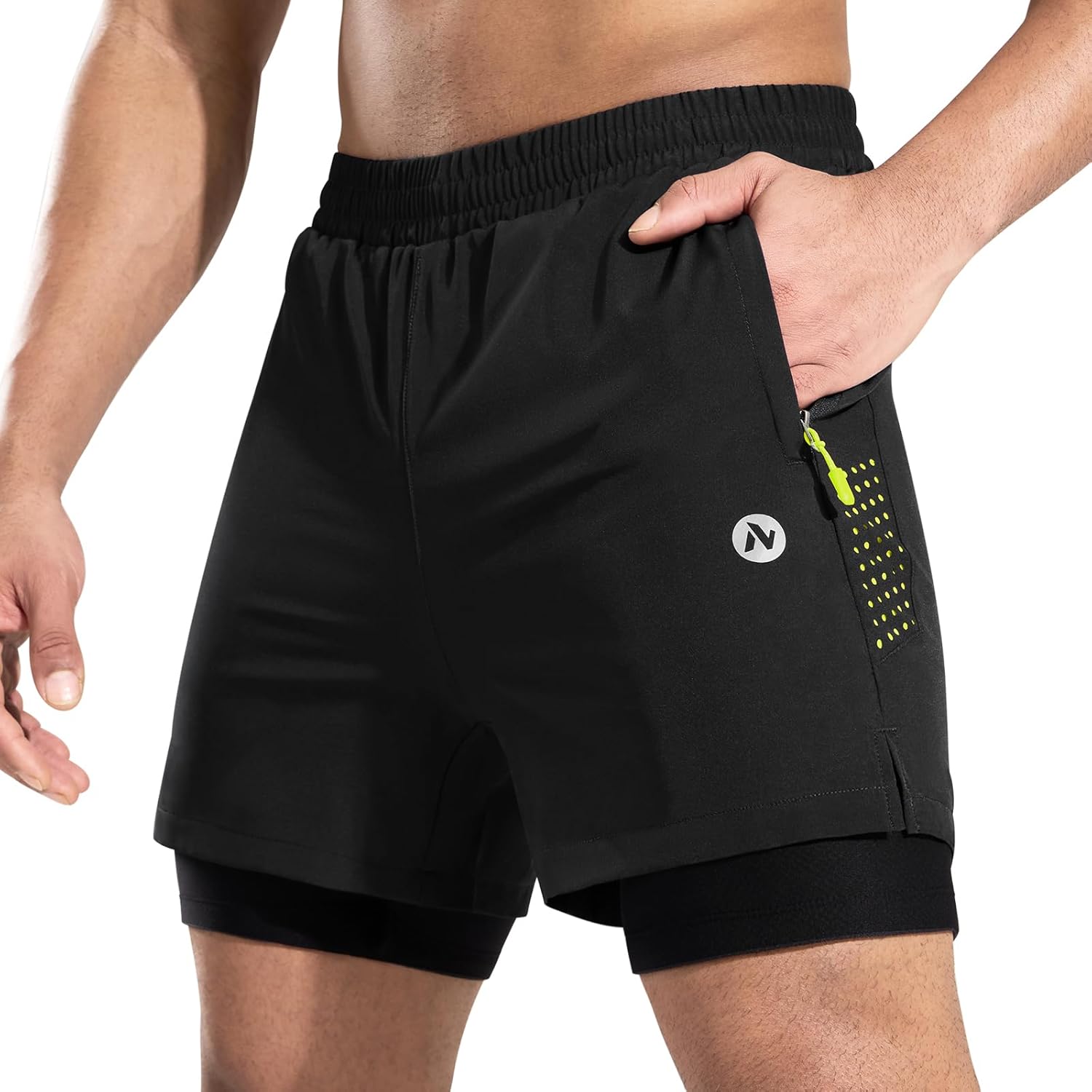 Nepest Men's Mountain Bike Shorts 4D Padded Cycling Bicycle Biker Riding Loose-fit Gel Padding MTB Shorts Zipper Pockets - Image 3