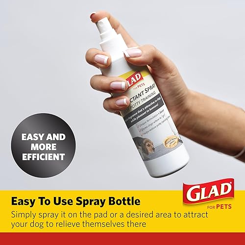 Miniatura 5 de Glad Aerosol atractivo para perros y cachorros, aroma a mantequilla de maní, 16 onzas, spray eficaz para entrenamiento de orinal para perros, ayuda
