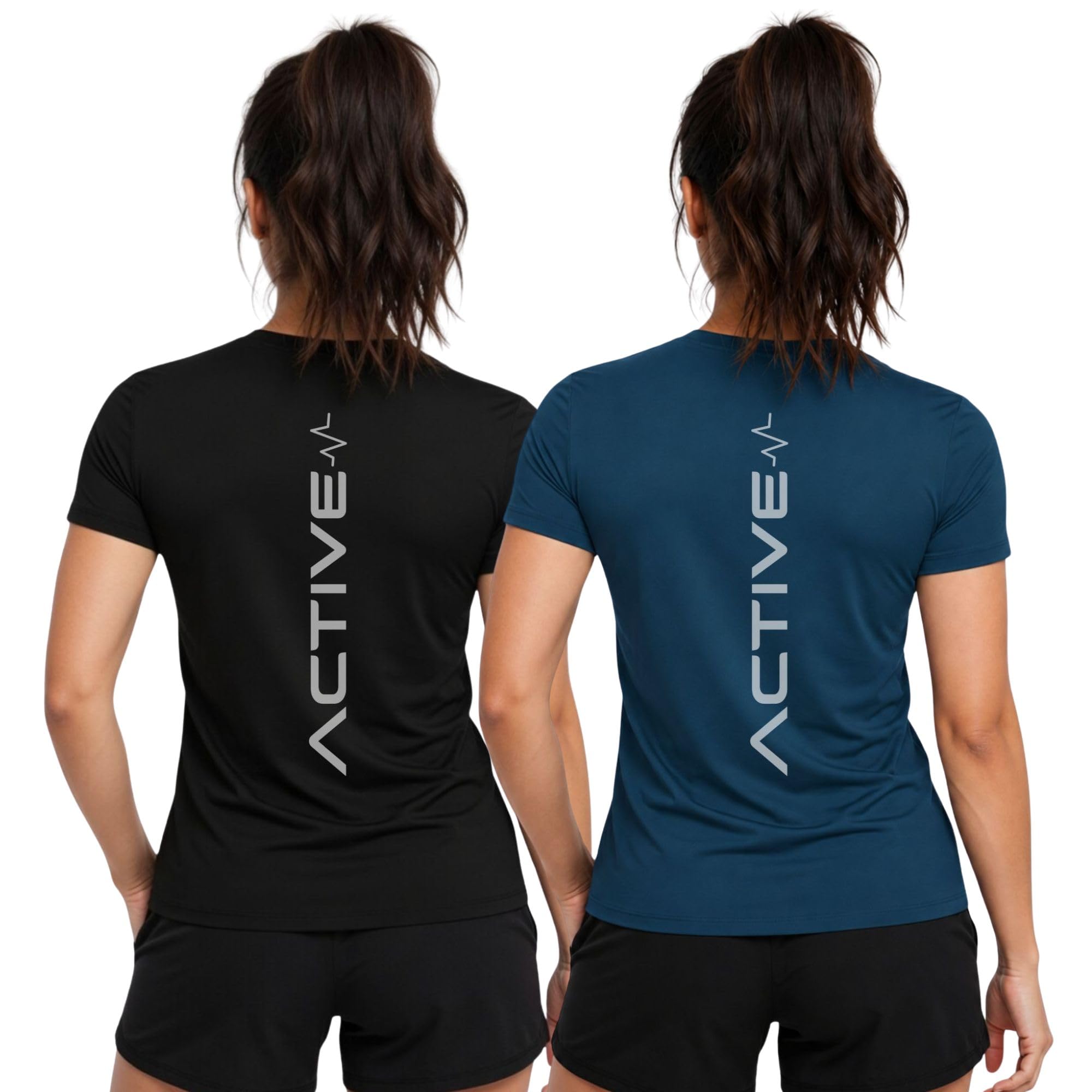 Women’s Active Dry Fit Sports Active T-Shirt | Quick Dry Gym Workout Tee | Athletic Running Training Top-Active Signal-image-18