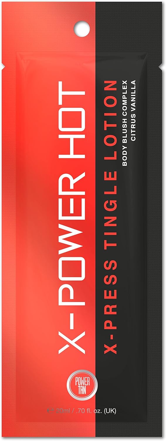 Power Tan XPower HOT Tingle Sunbed Accelerator Cream 20ml Sachet