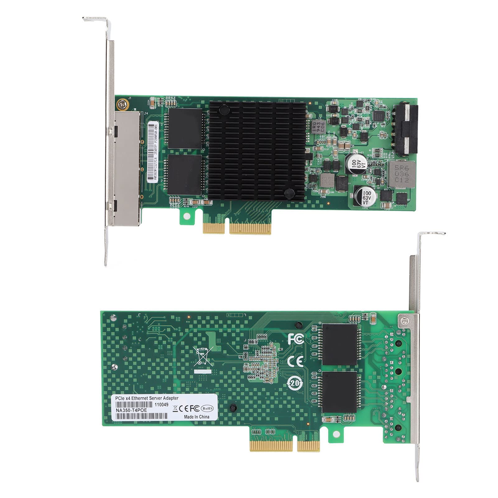 SIXRUN 4 Port Gigabit Karta Sieciowa, I350AM4 PCIe