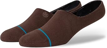 Stance Icon No Show Brown MD US Mens Shoe 6-8.5, Womens Shoe 8-10.5