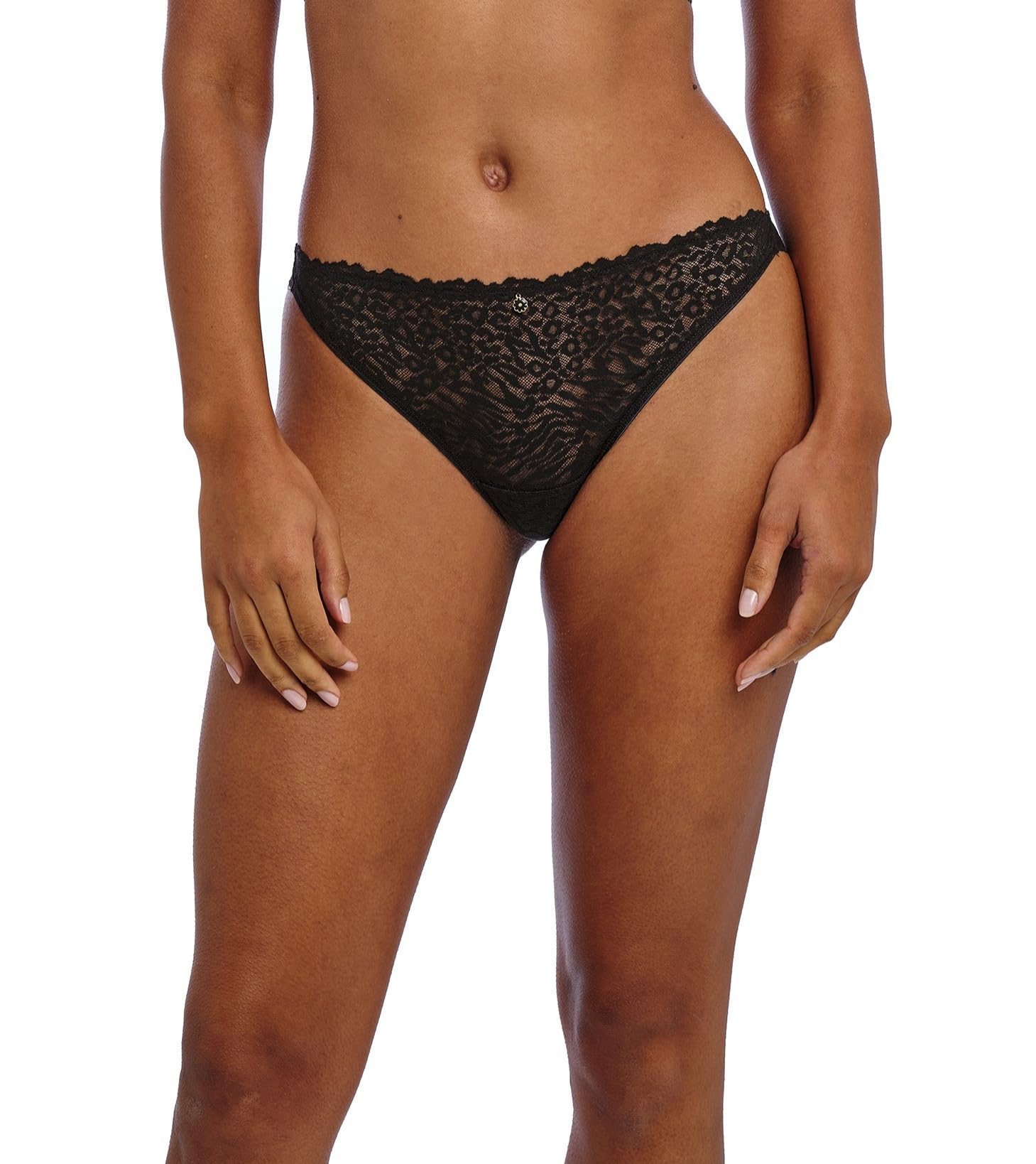 Freya Women's Love-Haze Brazilian Bikini Style Underwear, Black, M