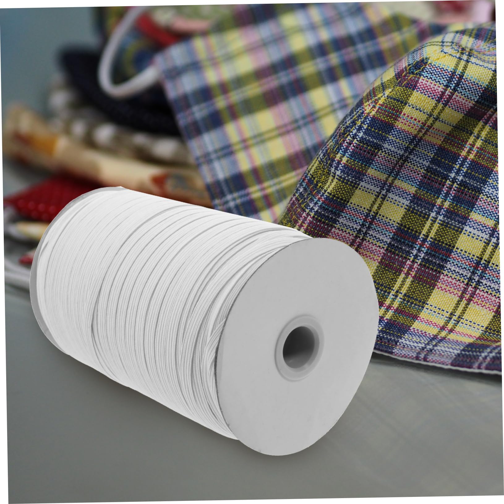 Banda Elástica para Coser de Color Claro de 6mm, 1 Rollo de 180 M