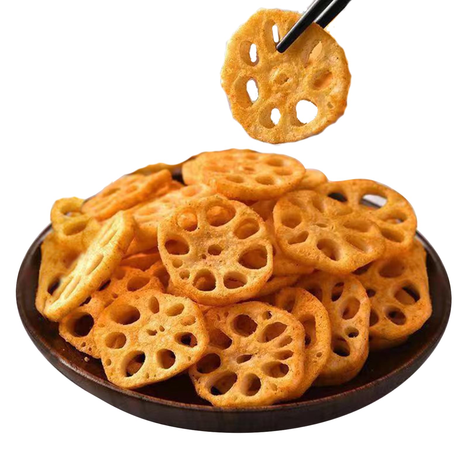 Spicy Lotus Root Slices 5.64oz/160g Snack Crispy Lotus Root Slices Instant Dehydrated Vegetables