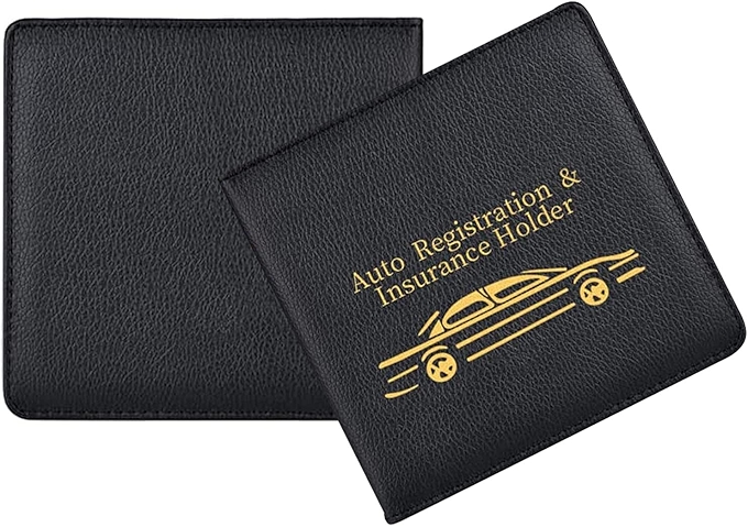 SWIM APEX 汽车行驶证与保单收纳册 PU皮两件装护套 防水夹层防弯折证件分类