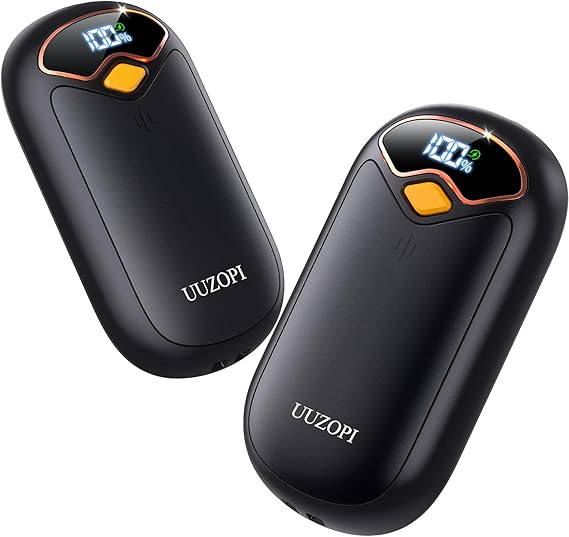 Hand Warmers Rechargeable - Magnetic Electric Hand Warmers 2 Pack, LED Display, 4 Settings Fast Heating Reusable Portable Heater Handwarmers for Golf Hunting Camping Essentials, Gifts for Men Women