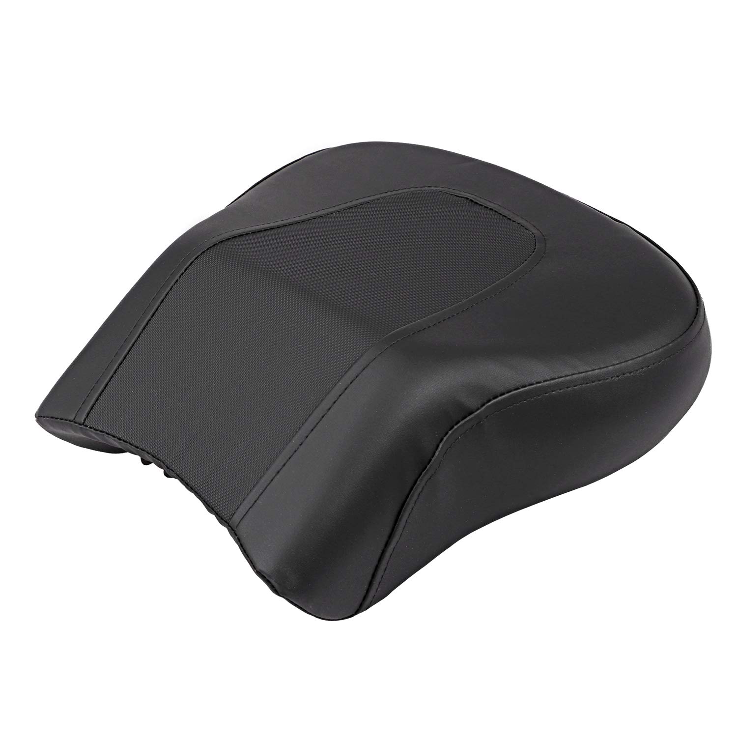 Cuscino per sedile posteriore del passeggero, compatibile con Harley Softail Fat Boy FLSTF 2007-2017, colore: Nero