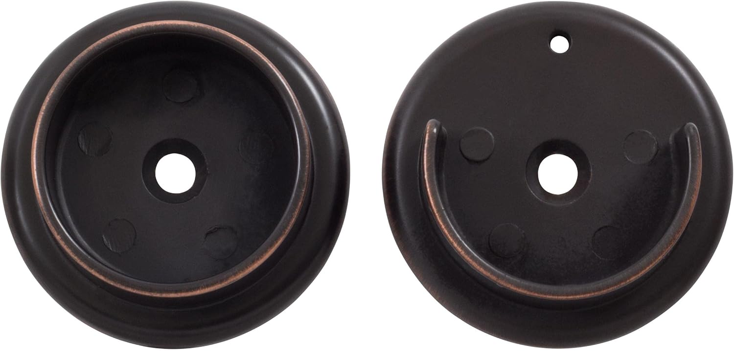 Heavy-Duty Metal Pole Sockets, Fits Poles up to 1-3/8 Diameter, Vintage Bronze by Stone Harbor Hardware